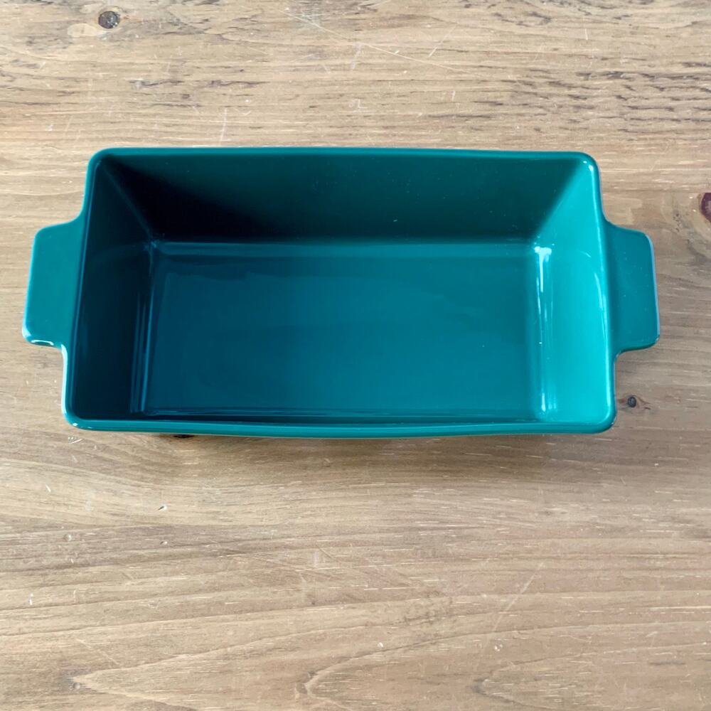 Crate & Barrel Loaf Pan Arctic Friends Evergreen Joan Anderson Ceramic Stoneware - Picture 3 of 10